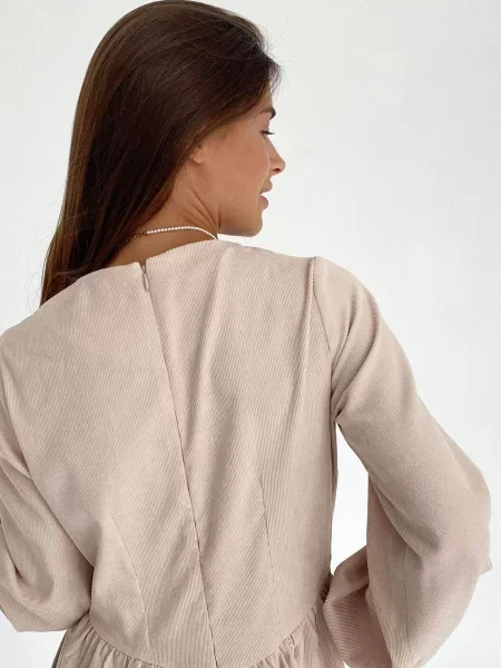 Платье миди Nenka бежевое