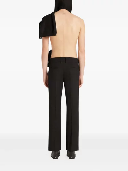 Pantaloni Courreges de lână negru