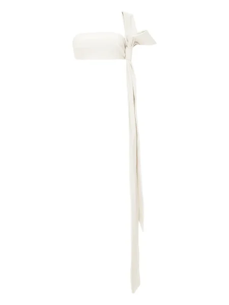 Bluzka Lika z kokardką bez ramiączek biała