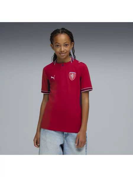 PUMA Młodzieżowa koszulka domowa reprezentacji Czech Akcesoria czerwony