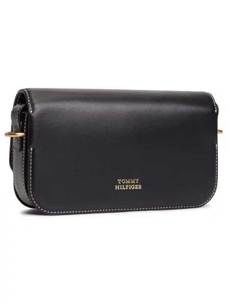 Listová kabelka Tommy Hilfiger čierna