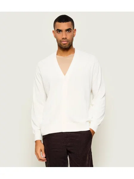 Lacoste Cardigan alb