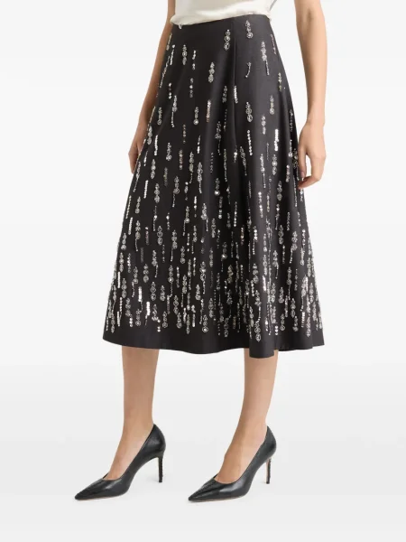 Spódnica midi Cinq A Sept do kolan szara