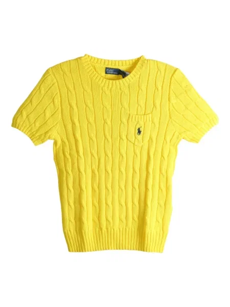 Δερμάτινος τοπ Polo Ralph Lauren με λαιμόκοψη v μαύρο