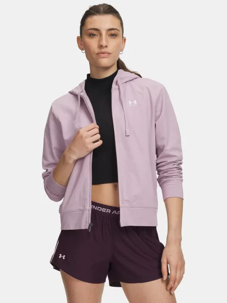 Under Armour UA Sport Terry FZ bluza z kapturem rozpinana XS fioletowa