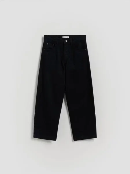 Reserved Jeansy straight czarny