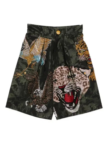 Szorty Penultimate z kryształkami zielone