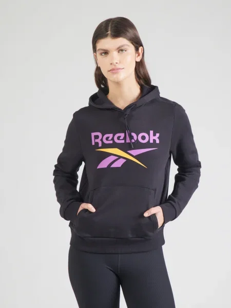 Dámska mikina Reebok Identity Big Logo Fleece black/purple rave/electric amber čierna