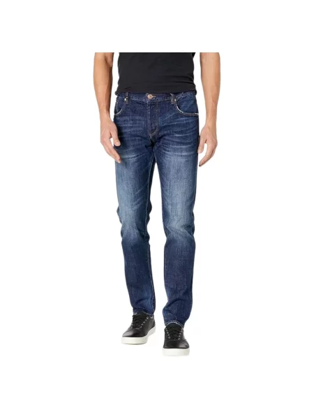 Skinny jeansy skinny Armani Exchange niebieskie
