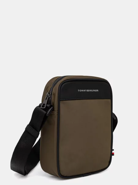 Taška cez rameno Tommy Hilfiger Th Repreve Mini Reporter zelená