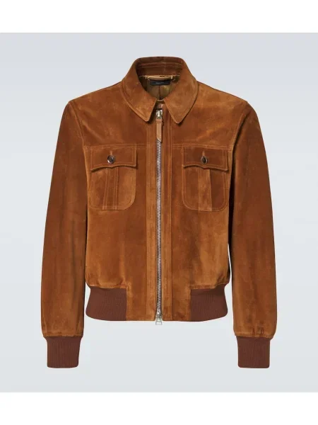 Jakna Tom Ford iz semiša rjava