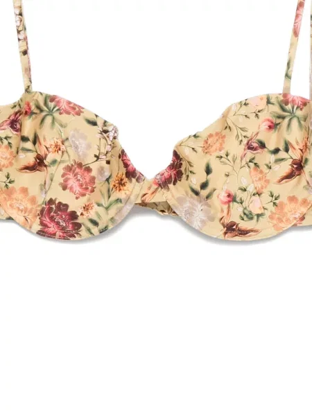 Gėlėtas bikinis Agua By Agua Bendita geltona