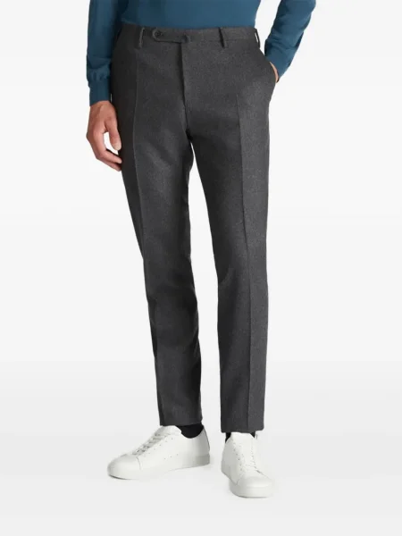 Pantaloni Incotex de lână plisate gri