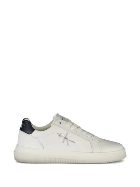 Bőr klasszikus sneaker Calvin Klein fehér