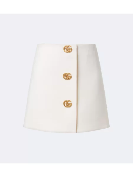 Fustă Gucci de lână alb