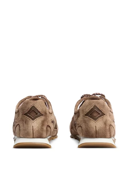 Sneakerși Ash din piele de căprioară maro