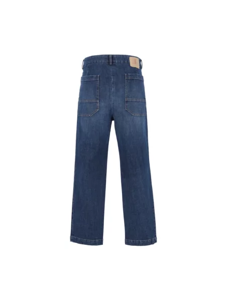 Jeansy straight leg Barena Venezia niebieskie