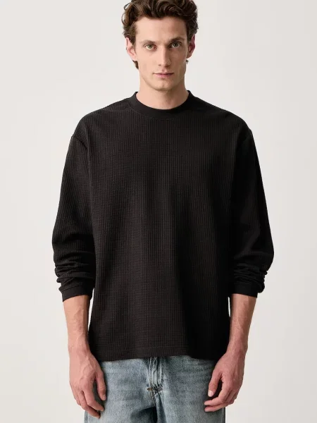 Rip Curl pulover bombažen PREMIUM SURF črna