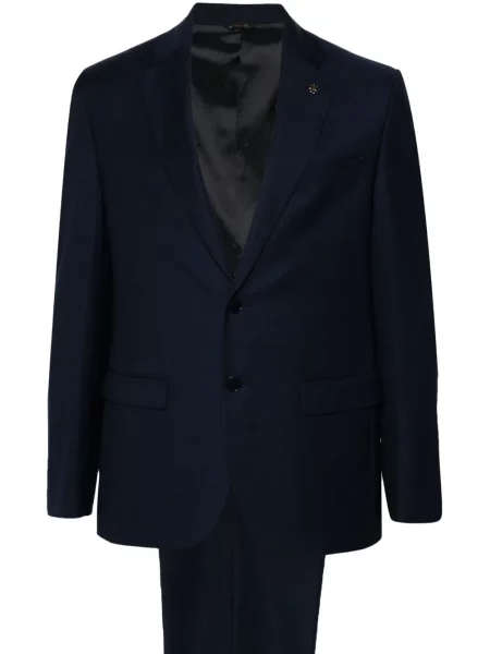 Žakárový oblekový oblek Manuel Ritz modrý