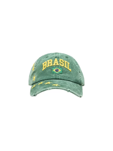 Bershka Șapcă BRASIL / verde galben
