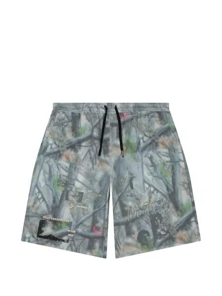 Pantaloni scurți Jungles Jungles cu imagine cu model camuflaj gri