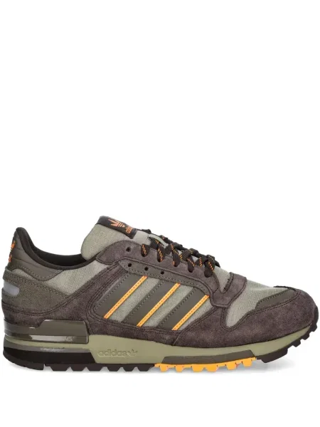 Prugaste bermuda kratke hlače Adidas s vezicama s čipkom smeđa