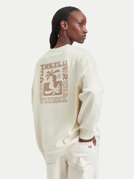 Quiksilver Pulóver Világos Oversize bézs