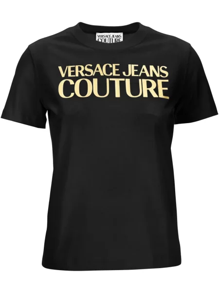 Tricou Versace Jeans Couture cu imagine negru