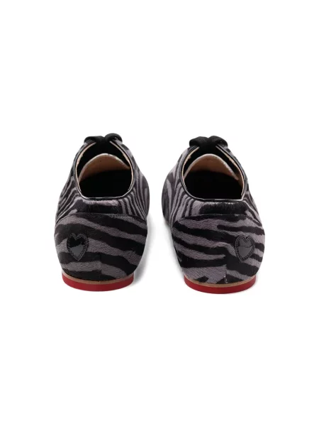 Δερμάτινα ζεβρε loafers Hogan με σχέδιο μαύρο