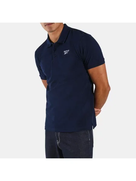 Reebok koszulka polo Blaze z krótkim rękawem i haftemunisex Vector Navy Size: S granatowa