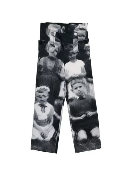 Kalhoty Walter Van Beirendonck s potiskem černé