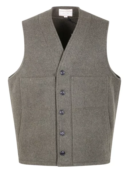 Vestă Filson cu buzunare cu nasturi gri