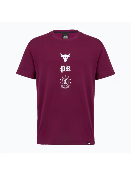 Tricou de antrenament bărbați Under Armour Project Rock Terry Q3 purple violet
