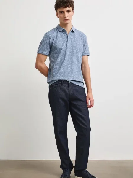 Medicine polo majica z elastanom modra