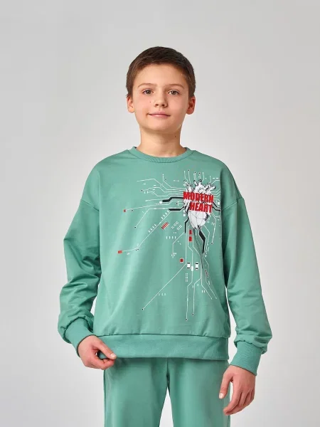 Дитячий Світшот SMIL зелений