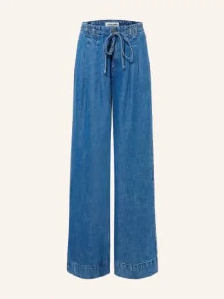 More & More Široké Džíny middle blue denim modré
