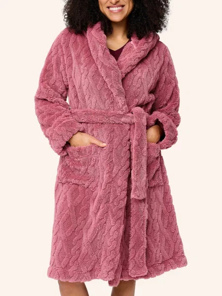 Lingadore Płaszcz Z Polaru rosa beżowy