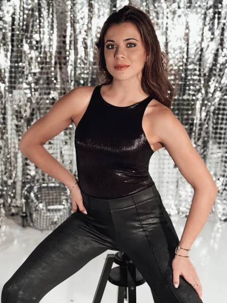 Body one size SHIMMER Dstreet czarne