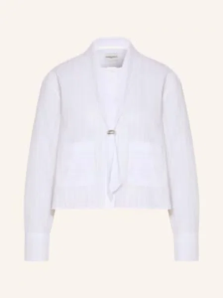 Claudie Pierlot Bluzka Z Odpinanym Kołnierzykiem weiss biała