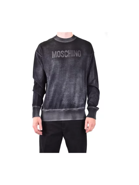 Dzianinowa bluza Moschino czarna
