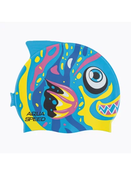 Detské plavecké čiapky AQUA SPEED ZOO Ryba žltá
