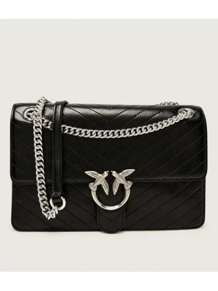 PINKO Geantă Love One Light Classic AI PLTT negru