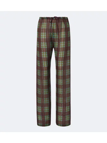 Pantaloni Dries Van Noten în carouri