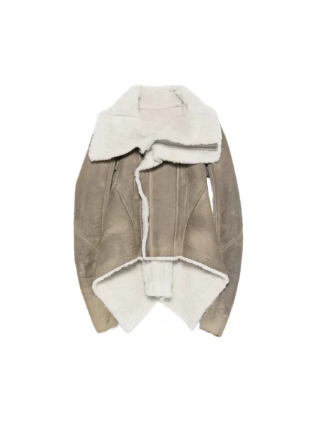 Kurtka skórzana Rick Owens szara