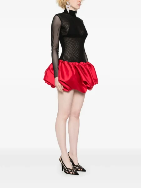 Rochie mini Atu Body Couture cu volane de costum roșu