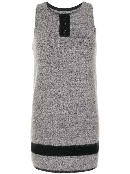 Rochie mini Onefifteen tricotate de costum gri
