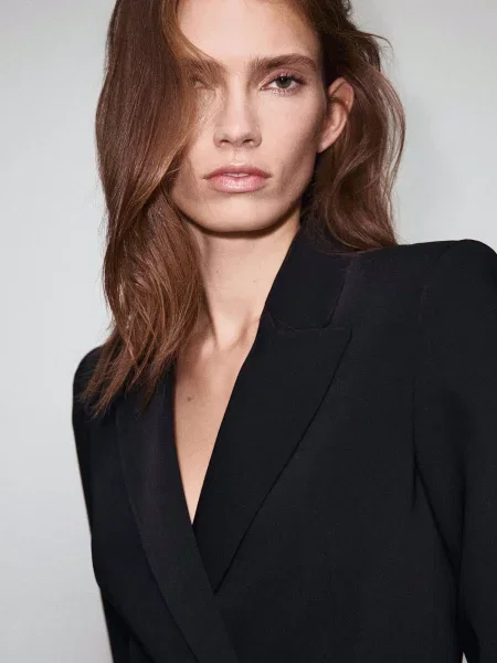 Платье мини Mango черное
