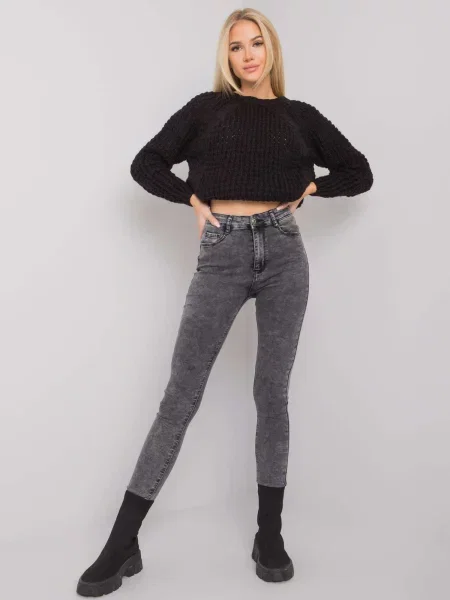 Pantaloni Fashionhunters gri
