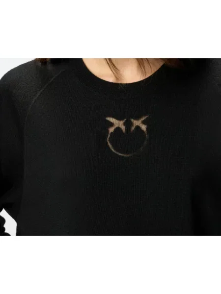 Sweter Pinko wełniany czarny