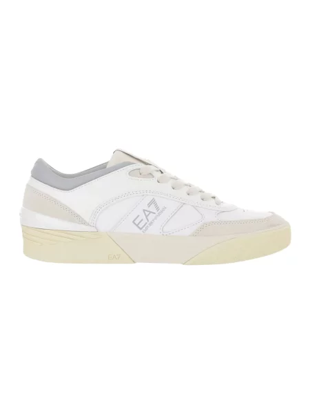 Sneakersy Emporio Armani Ea7 zamszowe białe